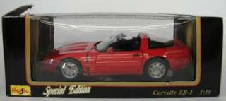 1992 Chevrolet Corvette ZR 1 Red (as is) 118 by Maisto 1992  