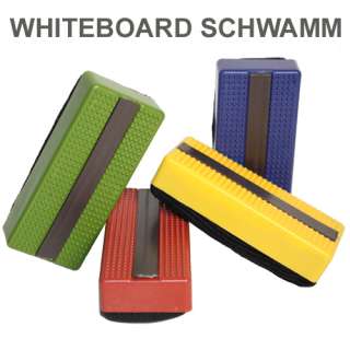 Whiteboard Schwamm Löscher magnetisch in 4 Farben  