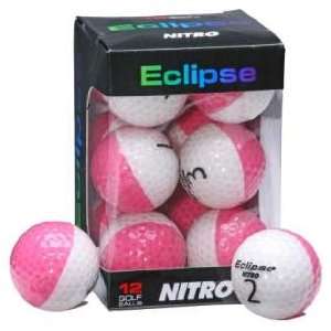  Eclipse Pink White Golf Balls Brand New