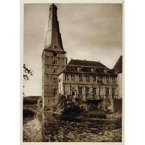  1925 Wasserschloss Schloss Raesfeld Castle Moat Germany 