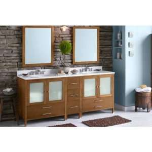   Juno 30 Wood Vanity Cabinet with Double Frost Glass Doors and One