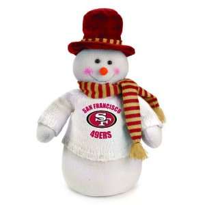  49ers Snowman Decoration Dressed for Winter