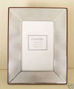 Italian Sterling Silver Mesh Picture Frame 4 x 6  
