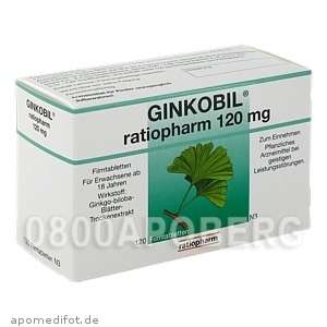 Ginkobil Ratiopharm 120mg 120 Tabletten PZN 6680881  