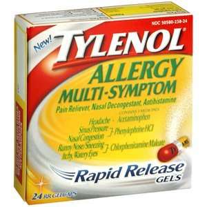  PACK OF 3 EACH TYLENOL RAPID REL ALLRGY MULTI 24CP PT 