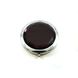  Purple Cosmetic Compact Crystal Bling Mirror Beauty