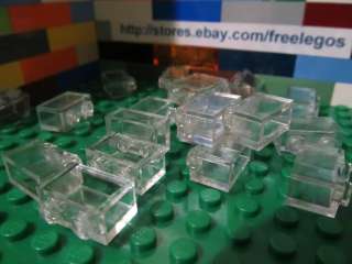 LEGO BRICKS 1x2 transparent CLEAR 1 x 2   20 PIECES   NEW  