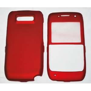  Nokia E71x smartphone Rubberized Hard Case   Red Cell 