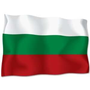 BULGARIA Flag car bumper sticker decal 6 x 4