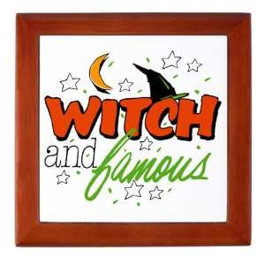  Keepsake Box Mahogany Halloween Witch and Famous with Witch 