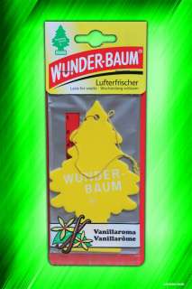 12 X WUNDERBAUM DUFTBÄUMCHEN LUFTERFRISCHER VANILLE  