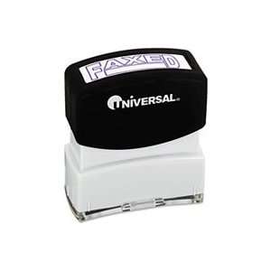  Universal® UNV 10053 MESSAGE STAMP, FAXED, PRE INKED/RE 