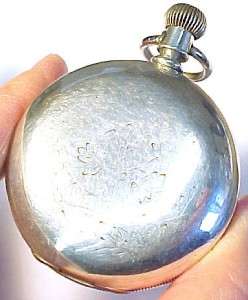 Hamilton 1907 Antique Coin Silver Pocket Watch; 18s / 17 Jewels  