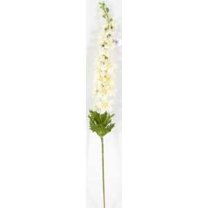  Silk Flowers delphinium spray 32 in cream