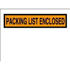  4 1/2 x 6 Orange Packing List Enclosed Envelopes 