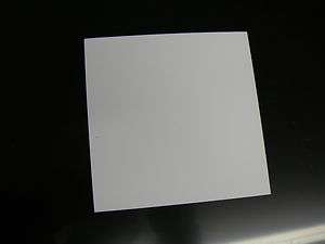 WHITE STYRENE POLYSTYRENE PLASTIC SHEET .030 THICK 6 X 6  
