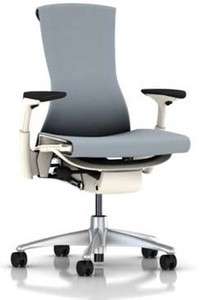 Herman Miller Embody Office Chair White Frame Titanium Base Bayou 