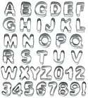 wilton 37 piece pro fondant alphabet number cookie cutter decorating