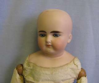 25 Antique German Bisque closed mouthTurned head doll Beautiful 