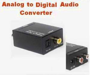 Analog to Digital Audio Converter COAX OPTICAL TOSLINK  