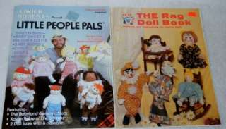   Booklet Set Sock Bunnies Clothespins Rag People Pals Doodle +++  
