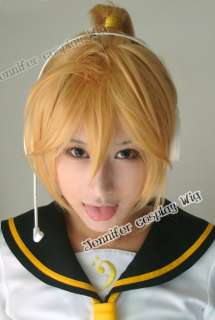 Vocaloid Len cosplay wig costume 03  