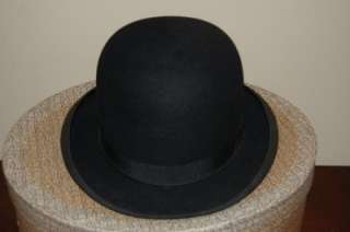 Vintage Antique Herbert Johnson Brooks Bros. Derby Bowler Hat and Box 