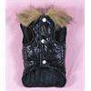   SHIPPING New Handsome Black Warm Vest Clothes For Small Dog DPQV 011