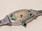 1924 Bulova MISS AMERICA Emerald Art Deco Watch Runs