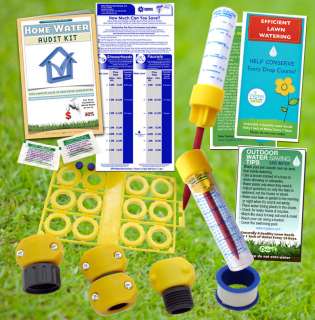 Outdor Home Water Audit Kit, garden hose repair leaks  
