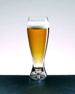 Set of 4 Mouth Blown Crystal Pilsner Beer Glasses Stein  