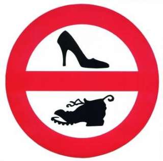 Betreten m. Schuhen verboten Warnschild Verbotsschild  