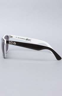 9Five Eyewear The KLS Classics Sunglasses in Black White  Karmaloop 