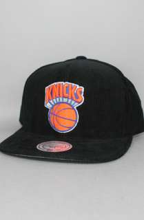123SNAPBACKS New York Knicks Snapback HatMN CorduroyBlackBlack 