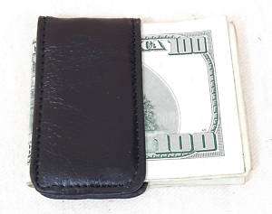 New Money Clip Leather Strong Magnet Thin Slim Billfold Front Pocket 