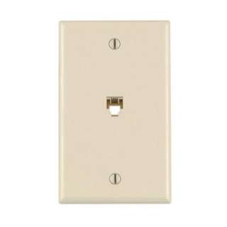 Leviton Ivory Midway 6P4C Telephone Wall Jack R00 40539 PMI at The 