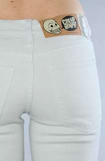 Cheap Monday The Zip Low Jean in Super Washed White  Karmaloop 