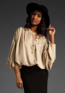 TWELFTH STREET BY CYNTHIA VINCENT Mombasa Flutter Sleeve Blouse in 