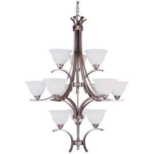 Hampton Bay 12 Light Hanging Antique Pewter Chandelier HD356318 at The 