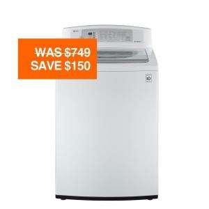 WT4801CW  LG Electronics 3.7 Cu. Ft. High Efficiency Top Load Washer 
