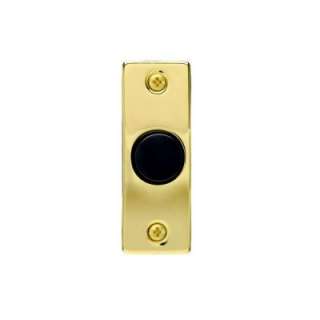 IQ America Wired Doorbell Push Button   Gold and Black DP 1108A at The 