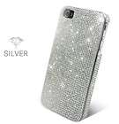 New Silver Crystal AT&T iPhone 4S /4 Case+Home Button+ 