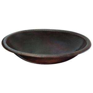 ECOSINKS Undercounter or Drop In Handmade Oval Solid Copper Sink in 