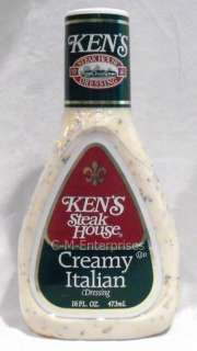 Kens Steak House Creamy Italian Salad Dressing 16 oz  