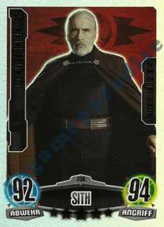 238   COUNT DOOKU   Force Meister   Force Attax Serie 3   Movie 