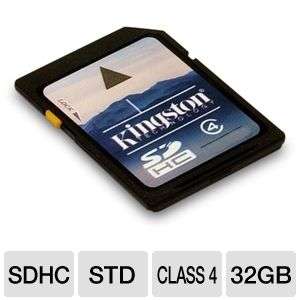 Kingston SDHC SD4/32GB Class 4 Flash Card   32GB 