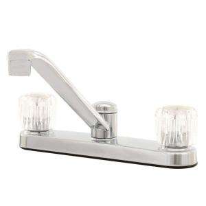 Glacier Bay 2 Handle Low Arc Kitchen Faucet in Chrome 67099 0001 at 