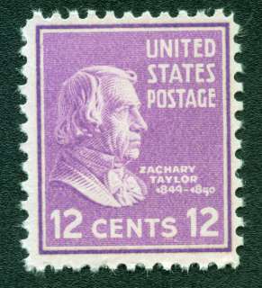 US 817 Mint Never Hinged 12 Cent Zachary Taylor  