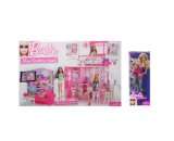  Barbie R4186 Glam Haus und T3517 Barbie Fashionista Puppe 