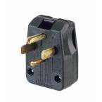 Leviton 30/50 Amp 3 Pole Black Angle Plug